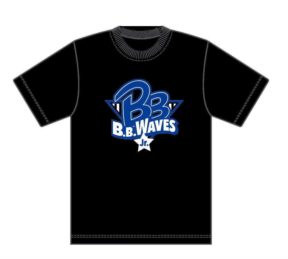 Original T-shirt Black［B.B.WAVES Jr.］